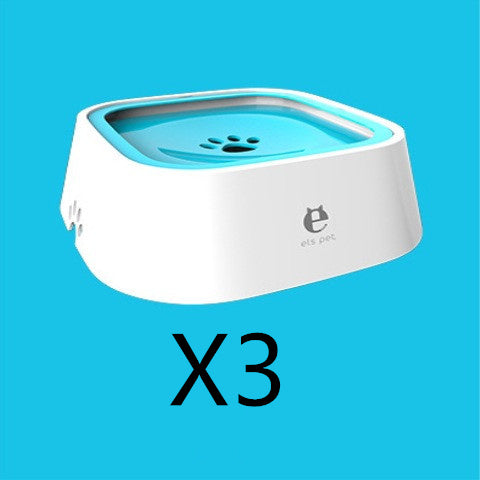 1.5L Anti-Overflow Slow Feeder Pet Water Bowl
