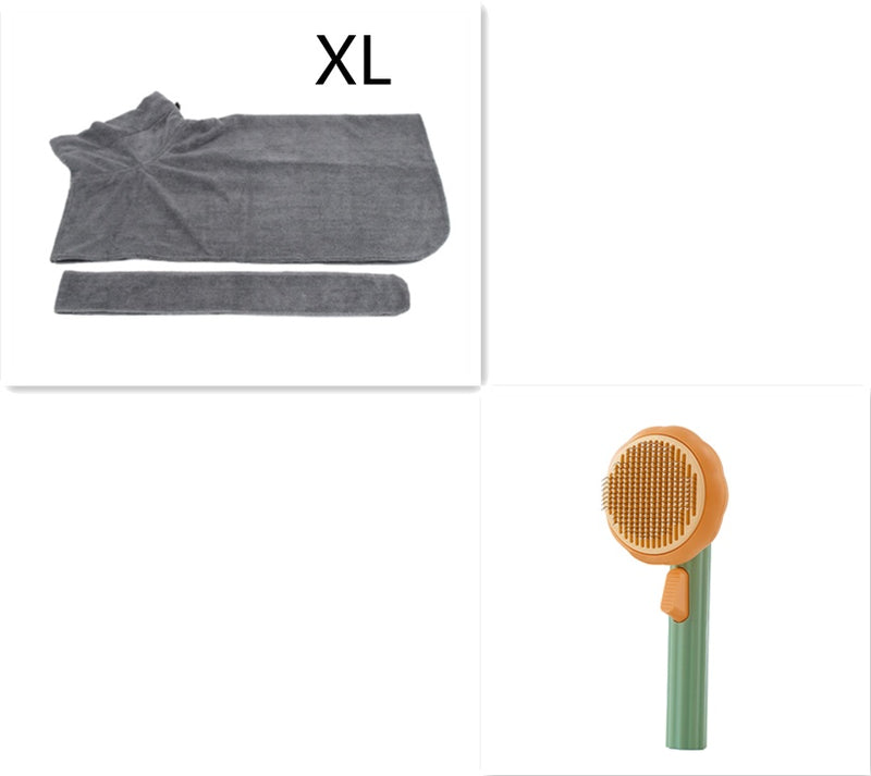 Self-Cleaning Cat Brush for Hair Removal