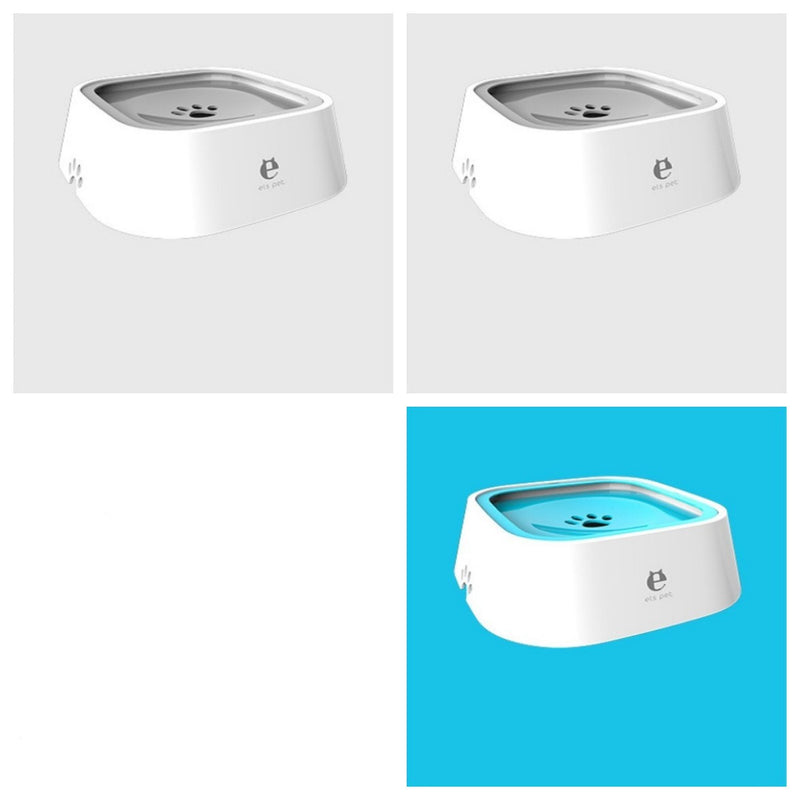 1.5L Anti-Overflow Slow Feeder Pet Water Bowl