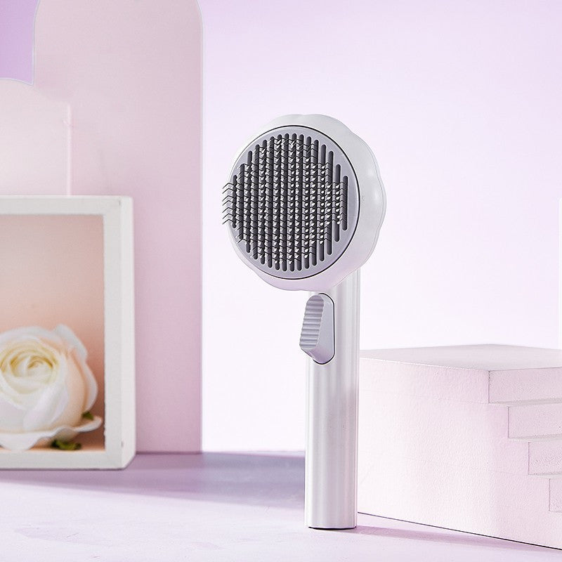 Self-Cleaning Cat Brush for Hair Removal