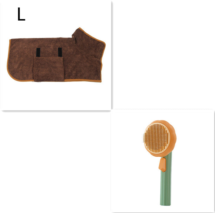 Self-Cleaning Cat Brush for Hair Removal