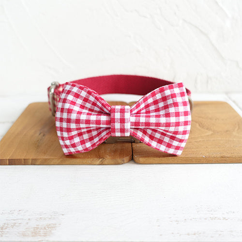 Adjustable Pet Collar with Bow Tie & Leash Set for Dogs and Cats