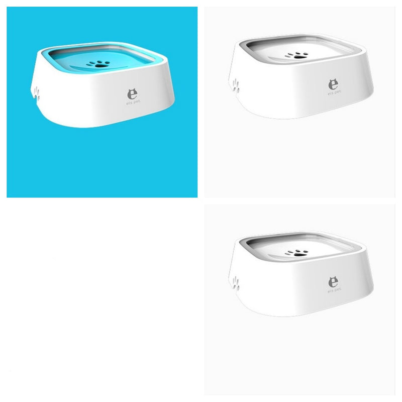 1.5L Anti-Overflow Slow Feeder Pet Water Bowl