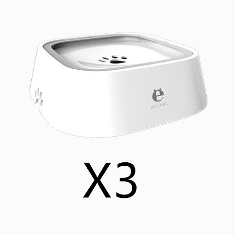 1.5L Anti-Overflow Slow Feeder Pet Water Bowl