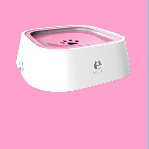 1.5L Anti-Overflow Slow Feeder Pet Water Bowl