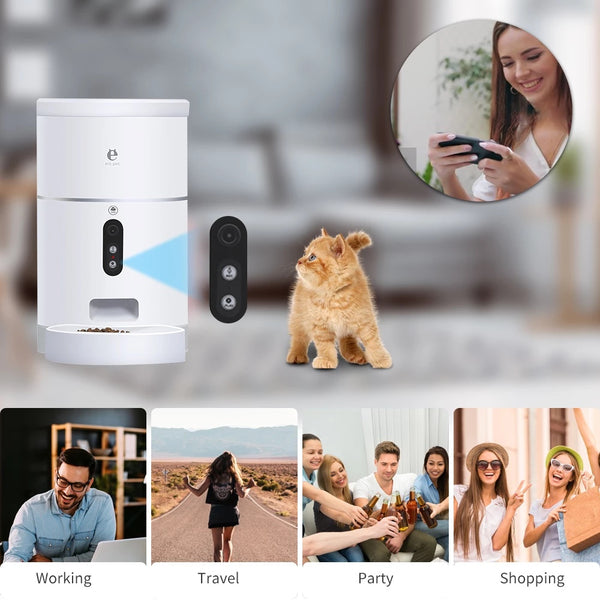 Automatic Pet Feeder with Camera & APP Control