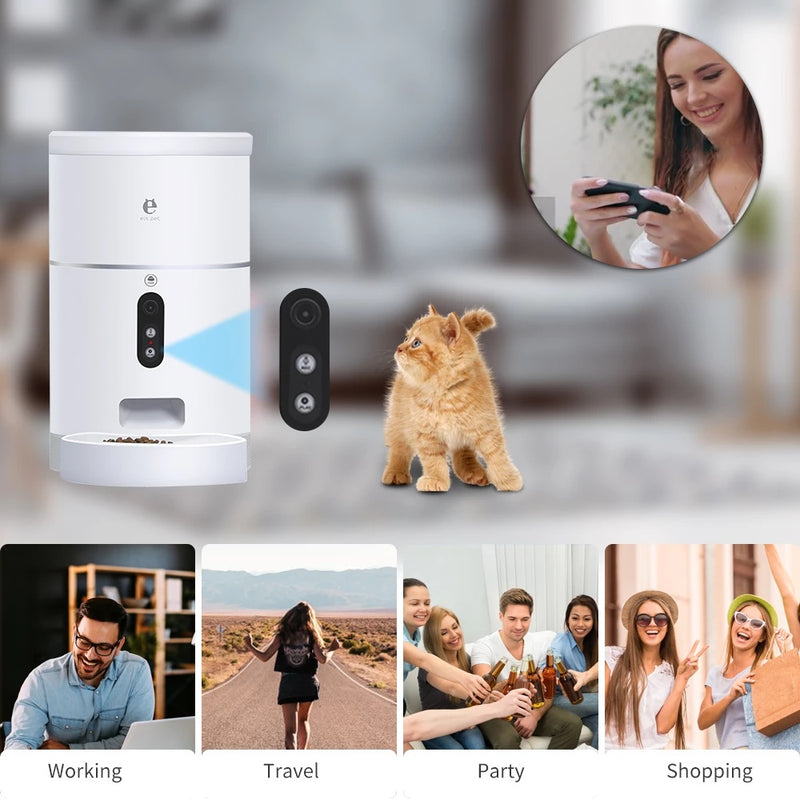 Automatic Pet Feeder with Camera & APP Control