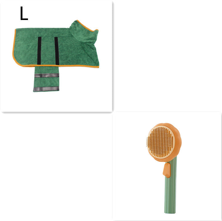 Self-Cleaning Cat Brush for Hair Removal