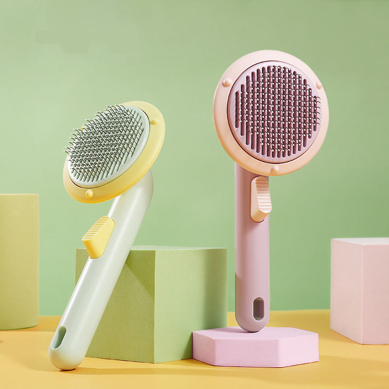 Self-Cleaning Cat Brush for Hair Removal