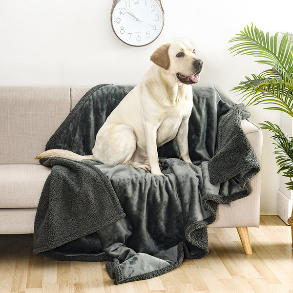 Soft Flannel Cotton Sherpa Pet Blanket for Dogs