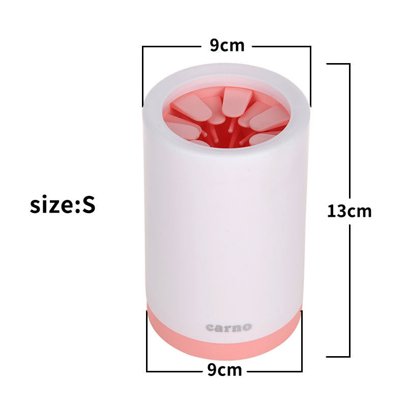 Portable Silicone Pet Paw Cleaner Cup with Soft Comb for Easy Paw Cleaning