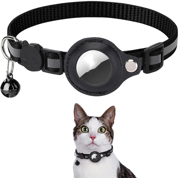 Waterproof Reflective Nylon Collar Holder Case for AirTag