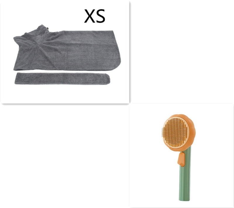 Self-Cleaning Cat Brush for Hair Removal