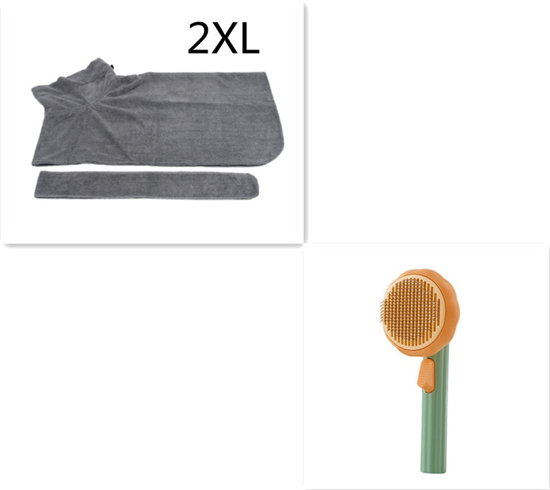 Self-Cleaning Cat Brush for Hair Removal