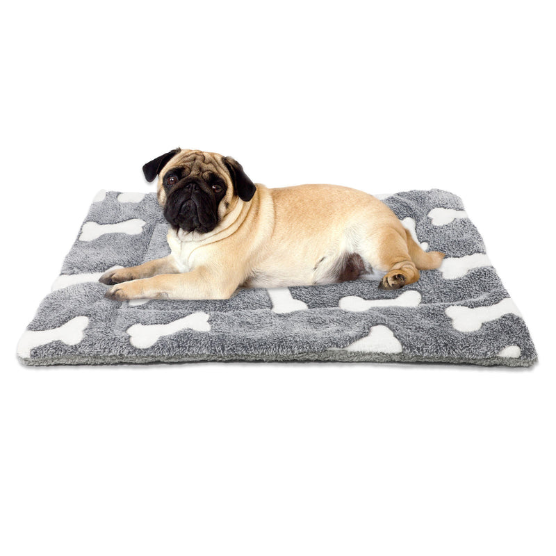 Self-Warming Reversible Pet Bed Mat for Dogs & Cats