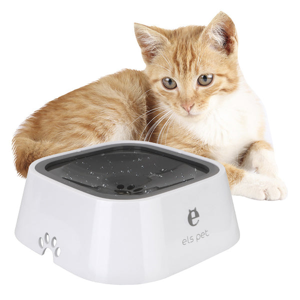 1.5L Anti-Overflow Slow Feeder Pet Water Bowl