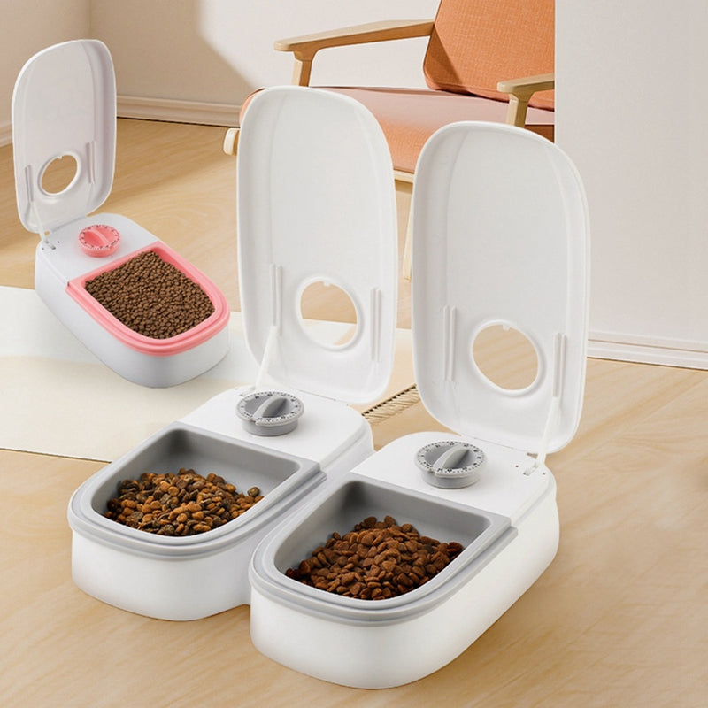 Smart Automatic Pet Feeder with Timer & Stainless Steel Bowl