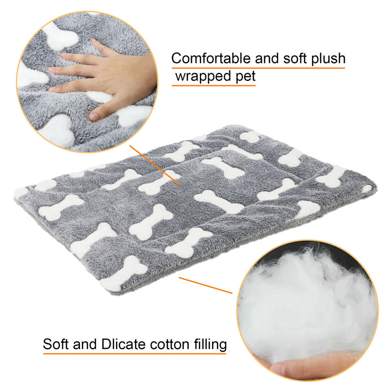 Self-Warming Reversible Pet Bed Mat for Dogs & Cats
