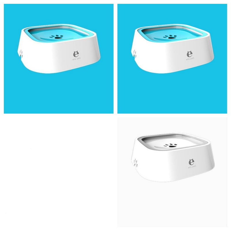 1.5L Anti-Overflow Slow Feeder Pet Water Bowl