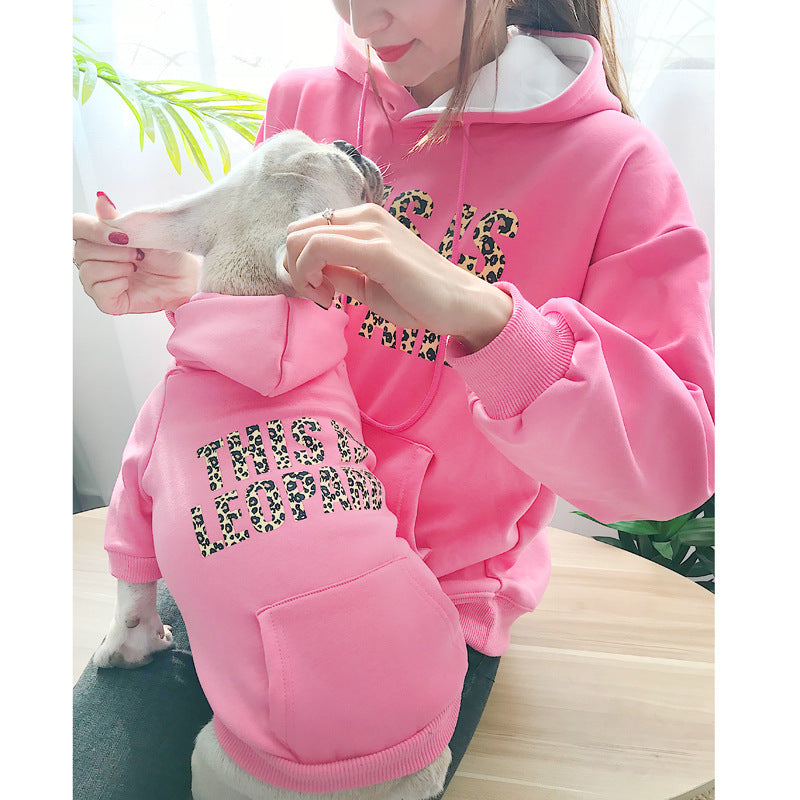 Matching Parent-Child Sweater Set for Pet Owners