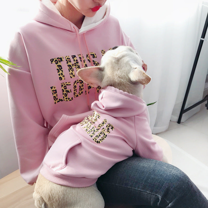 Matching Parent-Child Sweater Set for Pet Owners