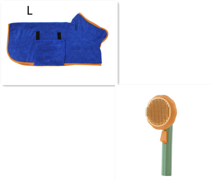 Self-Cleaning Cat Brush for Hair Removal