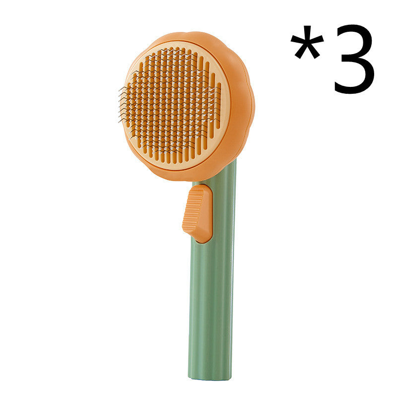 Self-Cleaning Cat Brush for Hair Removal