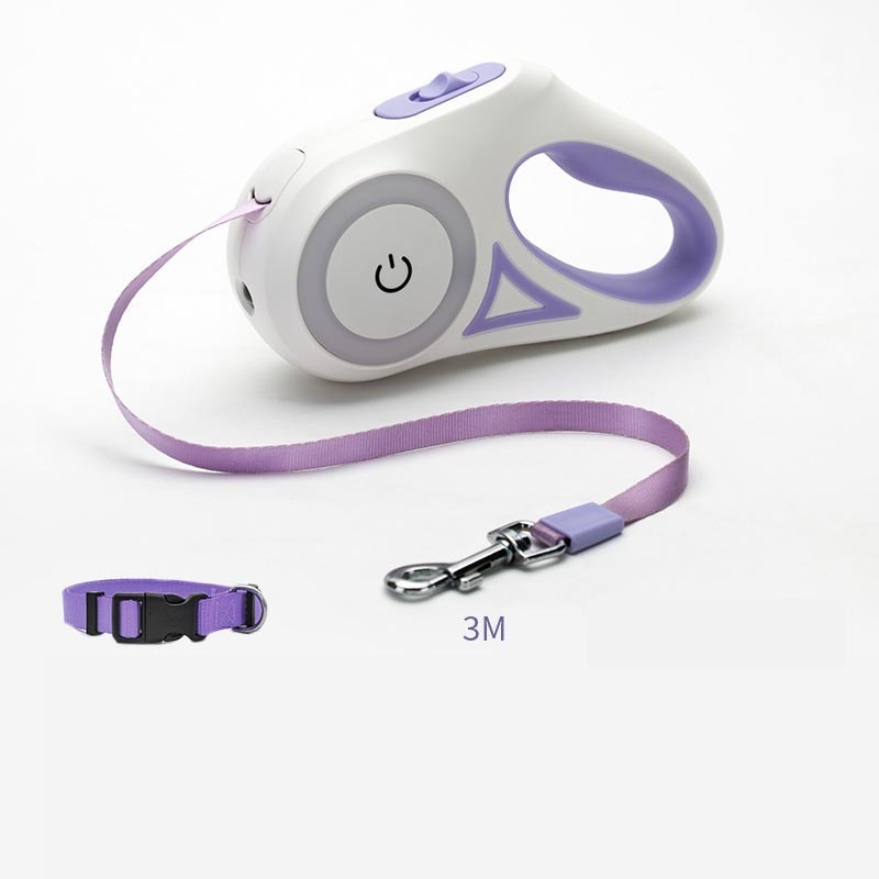 Retractable Dog Leash with Collar