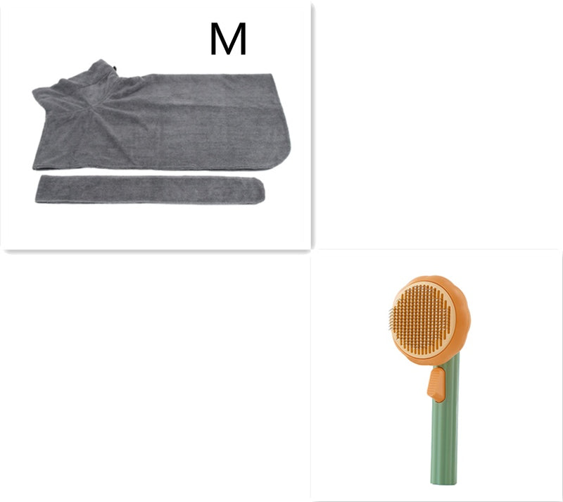 Self-Cleaning Cat Brush for Hair Removal