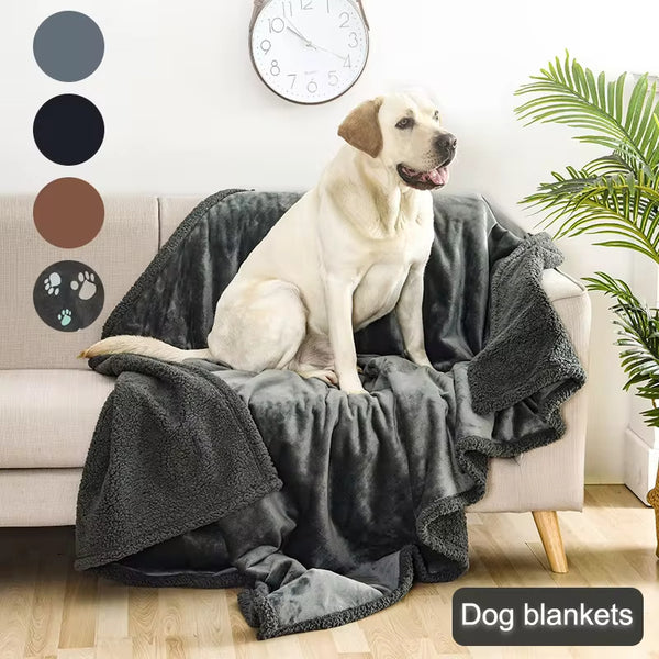Soft Flannel Cotton Sherpa Pet Blanket for Dogs