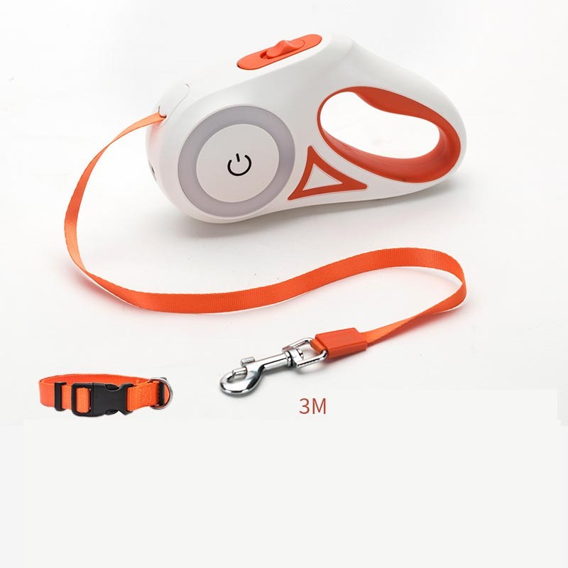 Retractable Dog Leash with Collar