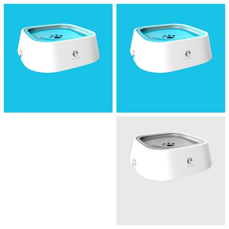 1.5L Anti-Overflow Slow Feeder Pet Water Bowl
