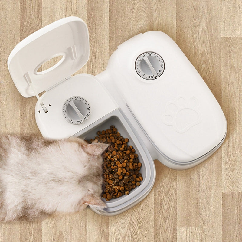 Smart Automatic Pet Feeder with Timer & Stainless Steel Bowl