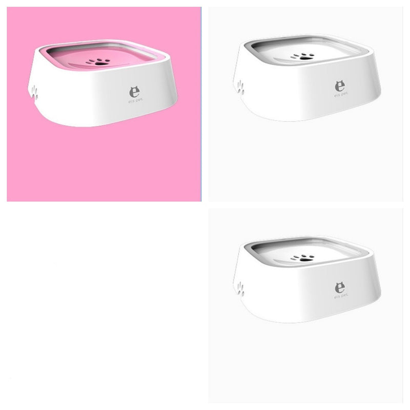 1.5L Anti-Overflow Slow Feeder Pet Water Bowl