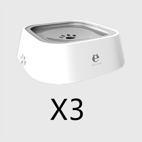 1.5L Anti-Overflow Slow Feeder Pet Water Bowl