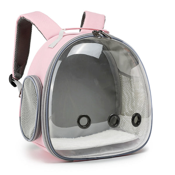 Transparent Pet Backpack Carrier for Hamsters, Guinea Pigs, Rabbits, Sugar Gliders & Ferrets