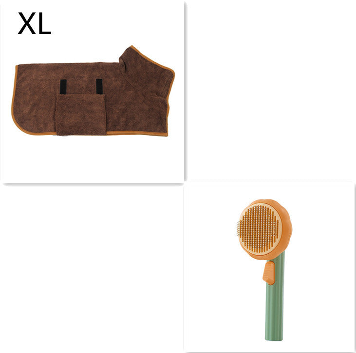 Self-Cleaning Cat Brush for Hair Removal