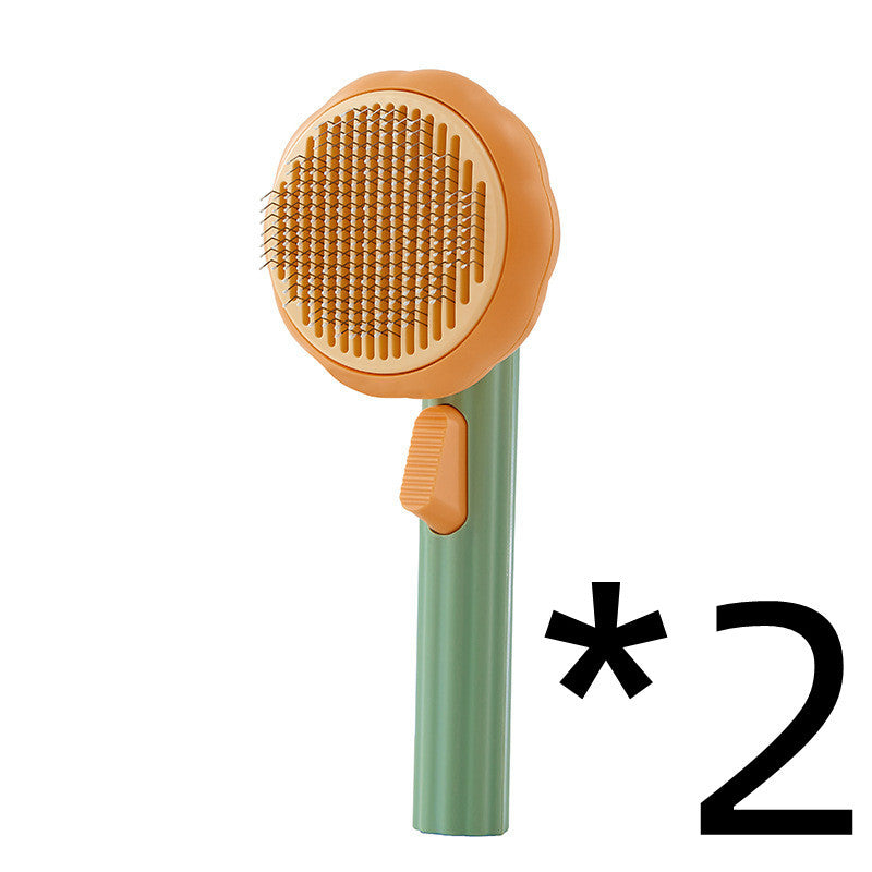 Self-Cleaning Cat Brush for Hair Removal