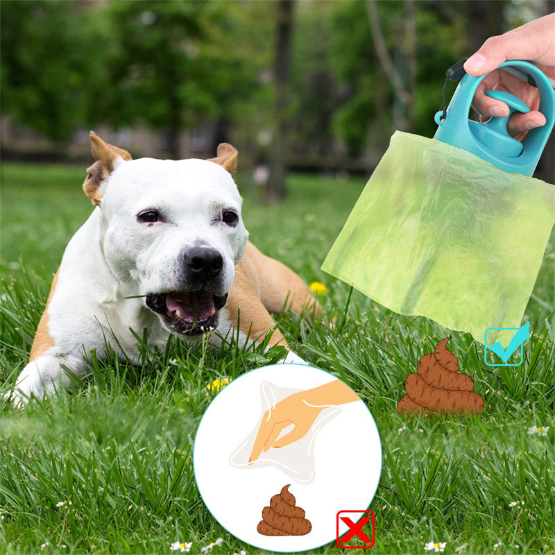 Portable Dog Pooper Scooper with Poop Bag Dispenser