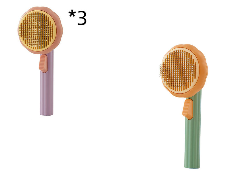 Self-Cleaning Cat Brush for Hair Removal