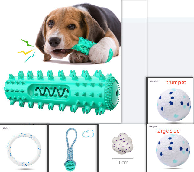Vocal Pet Dog Teething Stick & Toothbrush