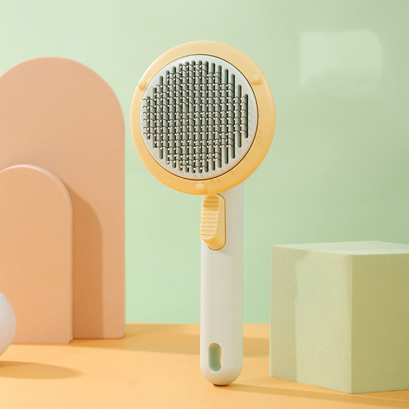 Self-Cleaning Cat Brush for Hair Removal