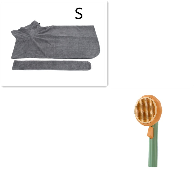 Self-Cleaning Cat Brush for Hair Removal