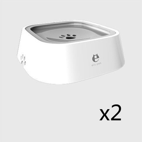 1.5L Anti-Overflow Slow Feeder Pet Water Bowl